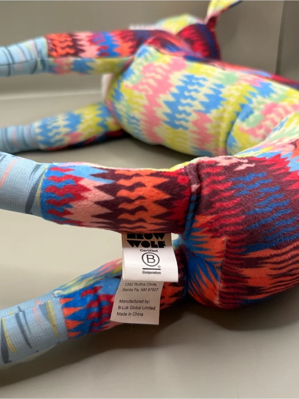 Meow Wolf Bearret Plush Stuffed Animal Bendable Toy Creature Figure